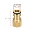 thumbnail image 2 of Adaptador de conector rápido de grifo de latón M18 hembra para manguera de riego de jardín 2 piezas, 2 of 5