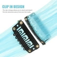 thumbnail image 4 of 15pcs Colored Clip-in Hair Extensions Straight Women Hair Extensions with Clips, 4 of 8