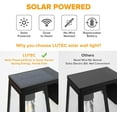 thumbnail image 2 of Lutec Solar Outdoor Wall Lantern (2 Count), 2 of 7