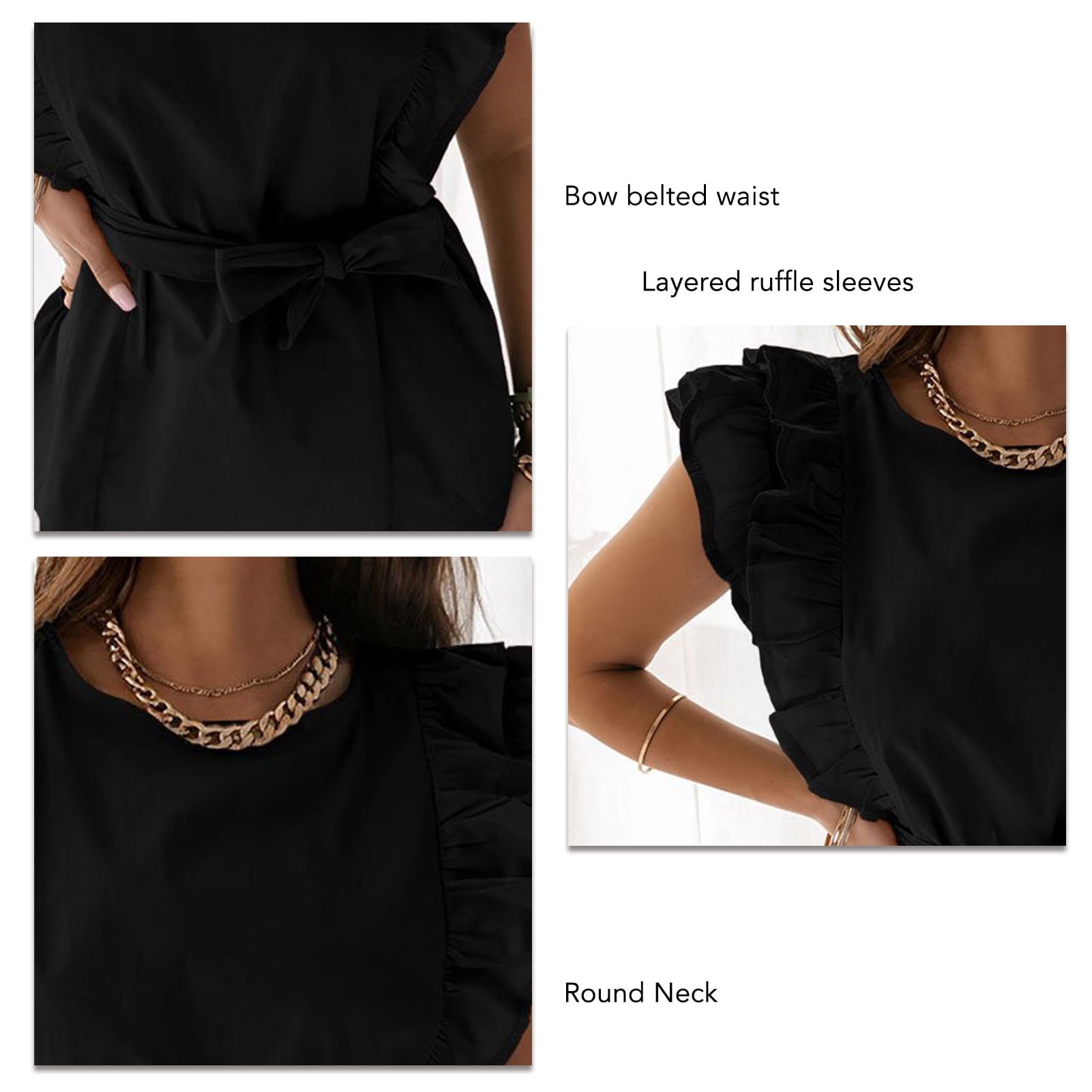 black belted top