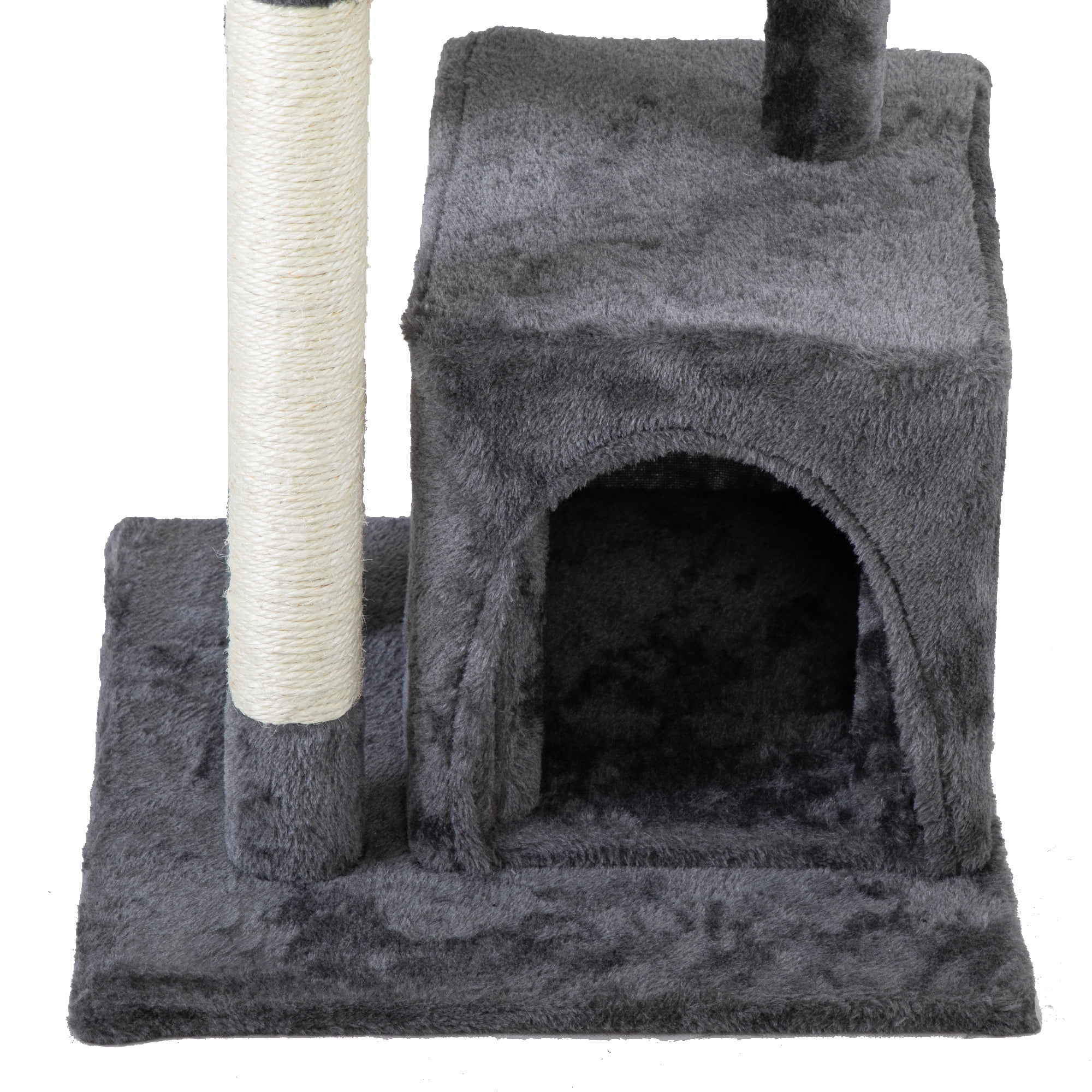 Pefilos 33 Inch Cute Cat Tree Kitten Cat Tower for Indoor Cat Condo Sisal Scratching Posts with Jump Platform Cat Furniture Activity Center Play House, Dark Gray Pefilos 33 Inch Cute Cat Tree Kitten Cat Tower for Indoor Cat Condo Sisal Scratching Posts with Jump Platform Cat Furniture Activity Center Play House, Dark Gray