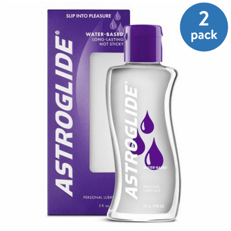 (2 Pack) Astroglide Personal Water Based Lubricant - 5 (Best Silicone Personal Lubricant)