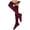 Red, variant on PMVFHDE Knee High Socks for Women Solid Color Warm Knit Long Socks