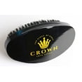 thumbnail image 1 of Crown Professional Brush Wavers Barbers- Luxury Glossy No Handle Palm 360 waves brush - - Medium Hard Boar Bristles with Black Gold Candy Paint - For Men with Durags, Wave Cap, Butter or Pomade (Palm, 1 of 6