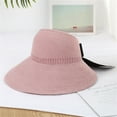 thumbnail image 5 of Shenmeida Women Sun Hat Foldable Sun Protection Cap Summer Wide Brim Empty Top Beach Hollow Out Hat Headwear, 5 of 7