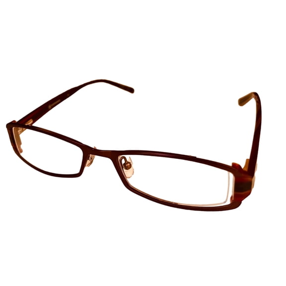 Converse Ophthalmic Women's Brown Rectangle Plastic Eyeglass Frame Minx 49mm