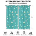 thumbnail image 2 of Floral Blackout Drapes 42x84 Inch, 2 Panels with Rod Pocket for Bedroom, Kitchen, or Cottage Living Room Interiors, 2 of 2
