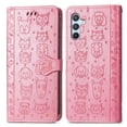 thumbnail image 1 of Funda Cartera FOXDOCK para Samsung Galaxy A56 5G , Flip PU con Relieve de Gatos y Perros, Tarjetero y Soporte, 1 of 6