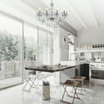 thumbnail image 3 of Ridgeyard Living Room Chandelier with 10 Lights Clear K9 Crystal Candle Modern Hanging Lighting Adjustable Height, 3 of 18