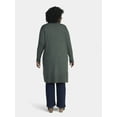 thumbnail image 3 of Terra & Sky Women's Plus Duster Cardigan, Sizes 0X-5X, 3 of 5