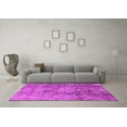 thumbnail image 3 of Ahgly Company Indoor Square Oriental Pink Industrial Area Rugs, 3' Square, 3 of 4