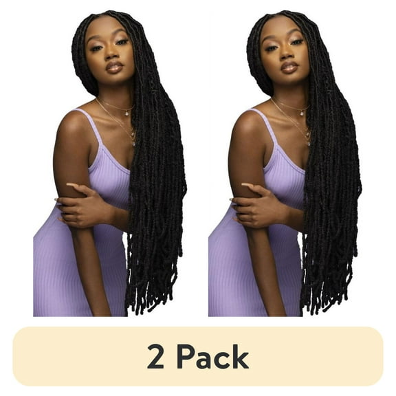 (2 pack) Darling Jozi Locs Crochet Hair 2X Pack, 18 inch, #1, Adult, Female