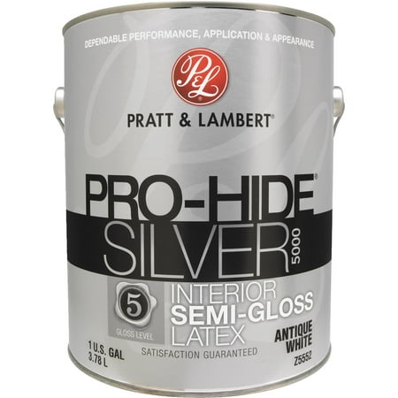 Pratt & Lambert PRO-HIDE SILVER 5000 Latex Semi-Gloss Interior Wall (Best Sherwin Williams White Paint)