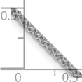 thumbnail image 5 of 14K White Gold Wg 1.7mm Spiga Chain (16 X 1.7) Made In Peru pen121-16, 5 of 5
