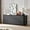 Charcoal Grey, variant on Fluted TV Stand with RGB LEDs for TVs up to 65'', Modern Media TV Console with 4 Doors 6 Storage Spces, Sideboard Buffet Cabinet Wood Entertainment Center for Living Room, Dining Room