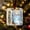 B, variant on SHJHENG Christmas Cash Gift Ornament, Clear Acrylic Money Holder for Tree, Double-Sided Holiday Hanging Decor, 10cm Square with Velvet Ribbon, Funny Xmas Surprise for Family & Friends