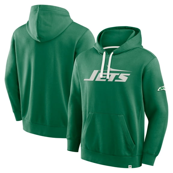 Men's Fanatics Kelly Green New York Jets New Horizons Heritage Pullover Hoodie