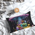 thumbnail image 5 of Yiaed Colorful Mushroom Print Brushed Microfiber Envelope Pillowcases, Standard,Envelope Closure Pillow Cases(No pillow core)-14"x20", 5 of 6