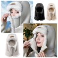 thumbnail image 3 of Lei Feng Gorro de Lana de Cordero para Mujer Invierno Resistente al Viento y al frío GXB, 3 of 6