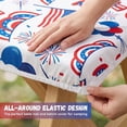 thumbnail image 5 of Tumao 6FT American Flag Picnic Table Cover with Bench Covers and Carrying Bag, 4th of July Waterproof Windproof Camping Rectangle Tablecloths, Washable Polyester Cover for Patio Indoor Outdoor, 5 of 7
