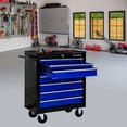 thumbnail image 2 of 7 DRAWERS MULTIFUNCTIONAL TOOL CART WITH WHEELS-BLUE, 2 of 10