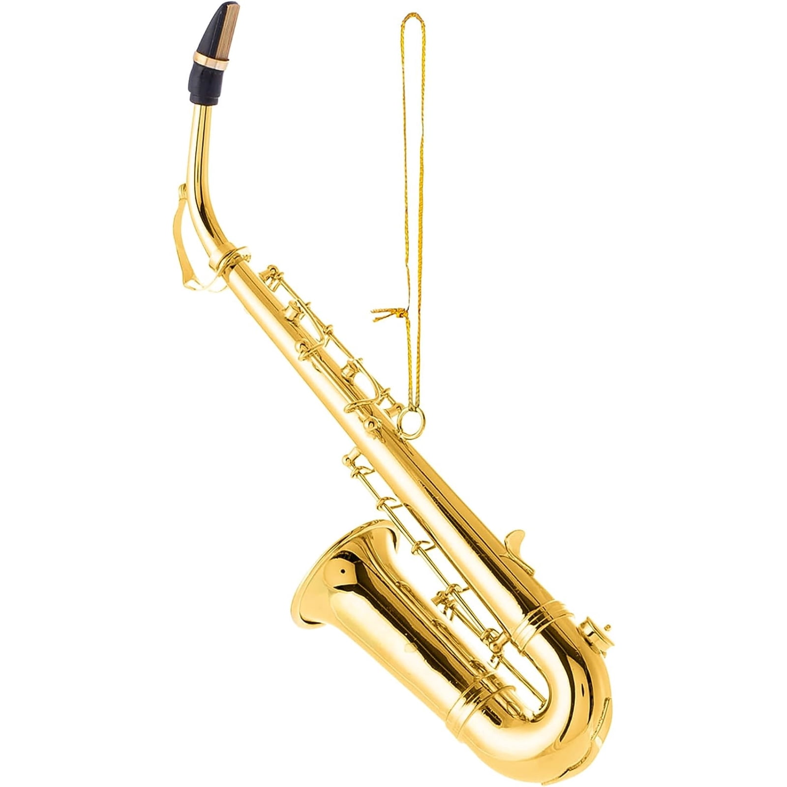 Broadway Gifts Gold Saxophone Christmas Tree Ornament Decoration 4.5 inches