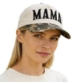 thumbnail image 2 of itvber Womens Mama Trucker Hat, Vintage Embroidered Mom Baseball Cap, Trendy New Mom Gifts Mothers Day Outfits for Mommin 2026, 2 of 4