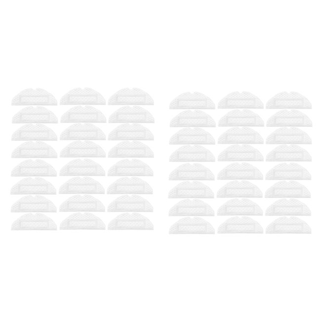 48Pcs Disposable Mop Cloth Replacement for S7 T7S Plus Robotic Vacuum Cleaner Pad Rags Spare Parts Kits