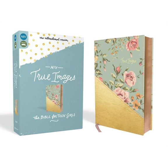 NIV, True Images Bible, Imitation Leather, Blue/Gold: The Bible for Teen Girls, (Hardcover)