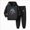 A29-Black, variant on Boys Long Sleeve Sweatshirt Top Sweatpants Fall Winter Clothing Set 4-5 Years