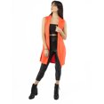 thumbnail image 1 of Maxi chaleco con abertura color Naranja AMAD Casual para mujer talla XL, 1 of 3