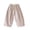 Pink, variant on Cotton Pants for Toddler Girls Casual Striped Long Pant Summer Rubber Waist Beach Trousers Black Black,4 Years