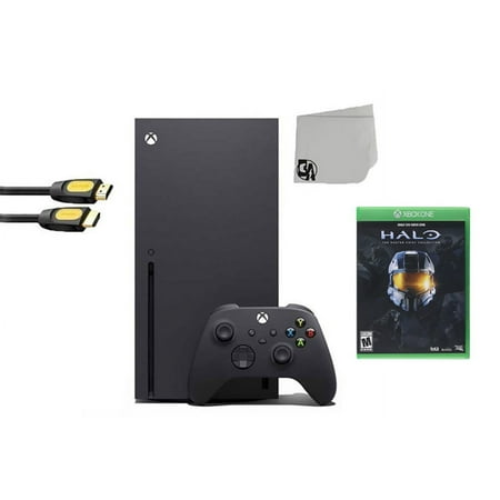 Xbox Series X Video Game Console Black with Halo The Master Chief Collection BOLT AXTION Bundle Like New