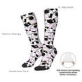 thumbnail image 5 of Picia Women Crew Soft Moisture-wicking Socks Cute Animal with Cow Pattern Design Cotton Socks, One Size fit All, 5 of 9