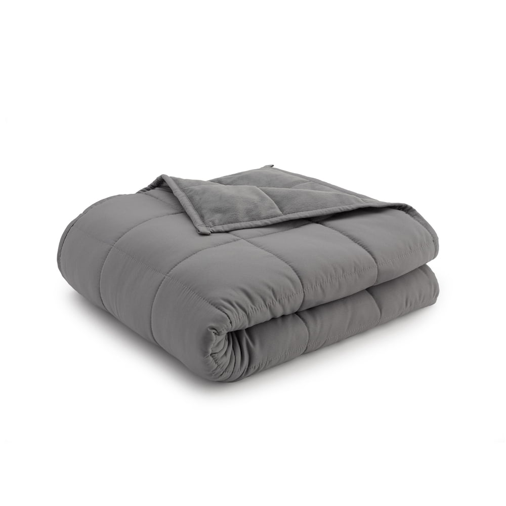 Ella Jayne Reversible 48"x72" Weighted Blanket - Grey/Grey - 20lb