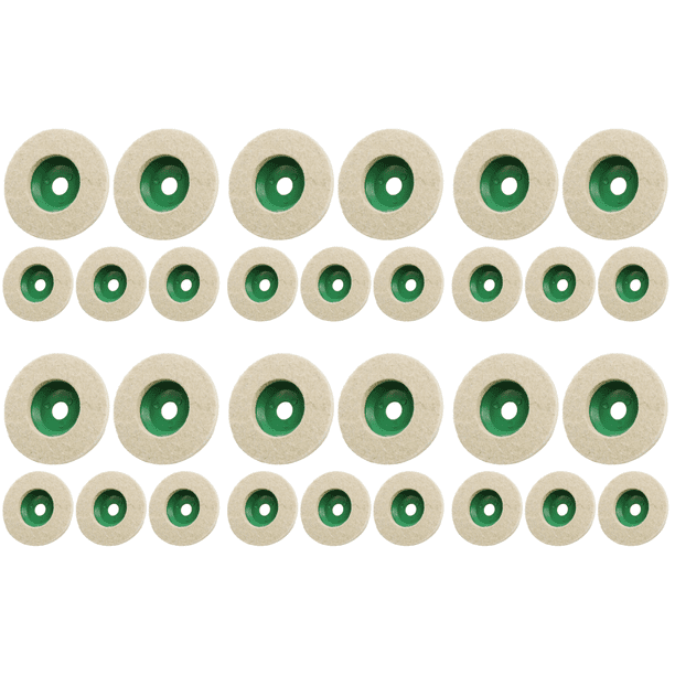 Almohadilla amortiguadora de pulido de lana 125 mm 4 pulgadas para automóvil de vidrio metálico (5 piezas) 5 piezas