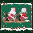 thumbnail image 7 of Shoreew Christmas Santa Sleigh Figurine Light Up Ceramic Santa Claus Statue LED Tabletop Ornament for Holiday Shelf Fireplace Mantel Indoor Home Decor, 7 of 7
