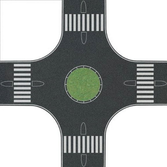 Busch Busch 1101 4-Way Roundabout HO Scenery Scale Model Scenery hobby-train-scenery
