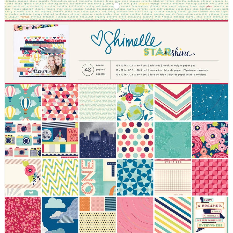 American Crafts Starshine Collection 12 X 12 Paper Pad