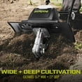thumbnail image 3 of Sun Joe Electric Garden Tiller Cultivator, Steel Tines, 15 Amp, 15.7", TJ605E, 3 of 10