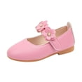 thumbnail image 2 of JTieacloth Toddler Girls Dress Shoes Flower Girl Flats Pearls Bow Mary Jane Wedding Party Flora School Shoes,Sizes 11 Little Kid, 2 of 6