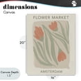 thumbnail image 4 of Stupell Industries Eclectic Soft Amsterdam Flower Market Canvas Art, 16 x 20, by Lucille Price, 4 of 8