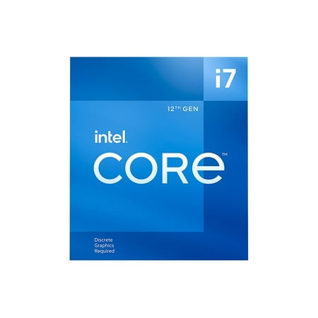 Intel - Core i7-12700F 12th Generation - 12 Core - 20 Thread - 2.1 to 4.9 GHz - LGA1700 - Desktop Processor - Grey/Black/Gold