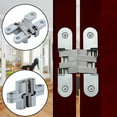 2 Pack Hinge 180 Degree Invisible Folding Door Concealed Cross Hinges