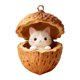 thumbnail image 1 of Adornos de animales del bosque en forma de bellota, decoraciones navideñas de acrílico para el árbol de Navidad, 2D, 1 of 7