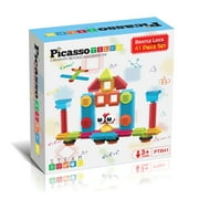 PicassoTiles 41PCS Hedgehog Block Building Set with Idea Book, STEM/STEAM Educational Construction Toy for Kids Preschool & Kindergarten