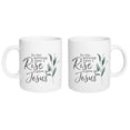 thumbnail image 4 of When I Rise Give Me Classic White 15 ounce Porcelain Ceramic Coffee Mug, 4 of 4
