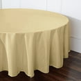 thumbnail image 5 of BalsaCircle 10 Pieces 108" Champagne Round Polyester Tablecloths Fabric Table Cover Linens, 5 of 8