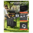 thumbnail image 3 of Gas Grill 4 Burner Propane Grill with Side Burner, 425 SQ.In, 52000 BTU Outdoor BBQ Grill, Carbon Steel Grates, 2 Shelves for Patio & Garden, 3 of 9
