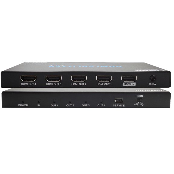 1x4 HDMI 2.0b 18Gbps Splitter  |  Slim Design, 5V